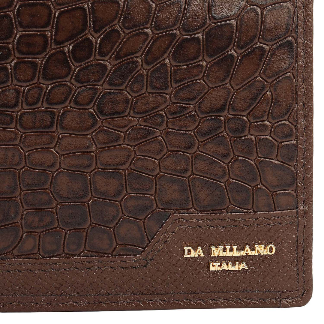 Walnut Bifold Leather Mens Wallet