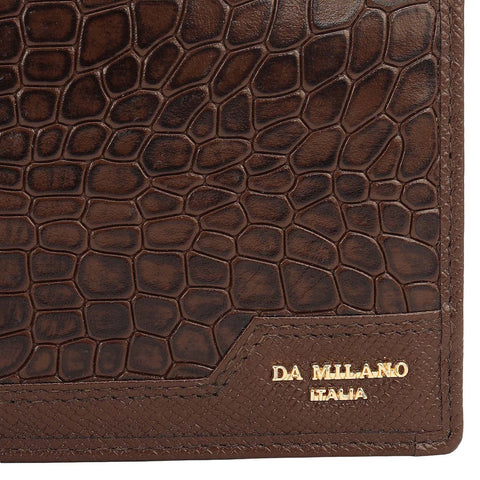 Walnut Bifold Leather Mens Wallet