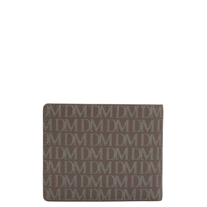 Smoke Grey Bifold Leather Mens Wallet