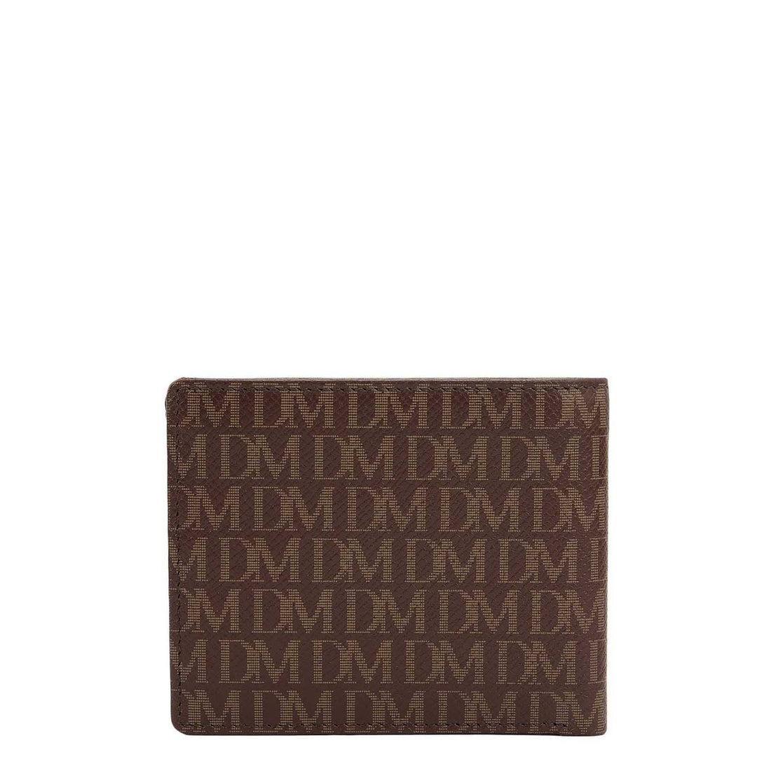 Walnut Bifold Leather Mens Wallet