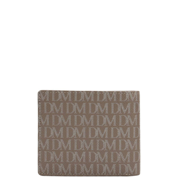 Smoke Grey Bifold Leather Mens Wallet