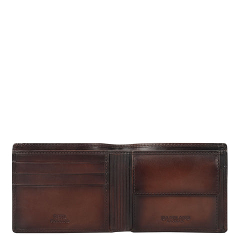 Dark Brown Bifold Leather Mens Wallet