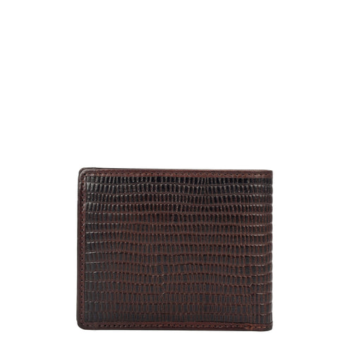 Dark Brown Bifold Leather Mens Wallet