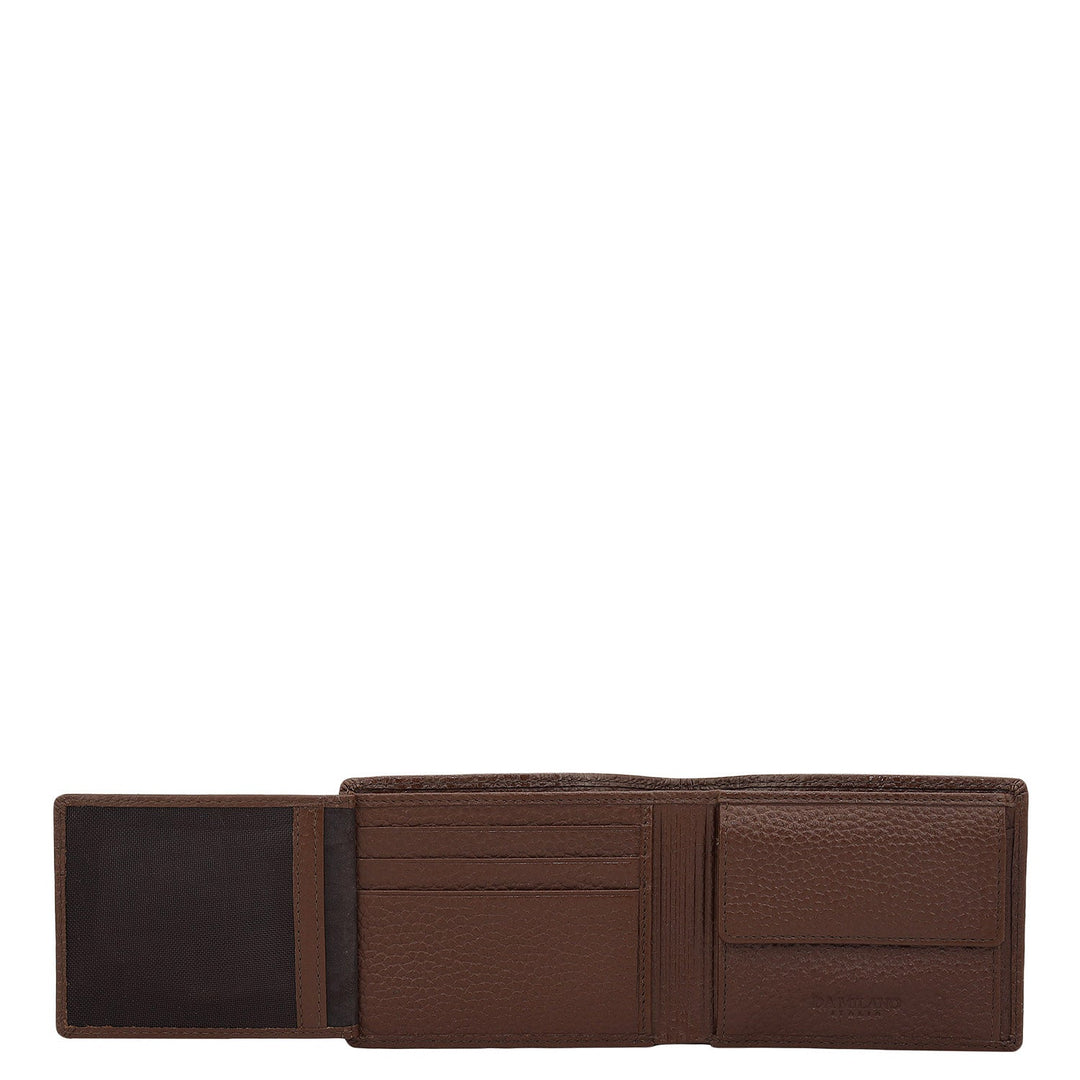 Espresso Bifold Leather Mens Wallet