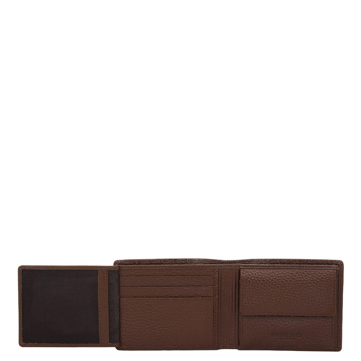 Espresso Bifold Leather Mens Wallet