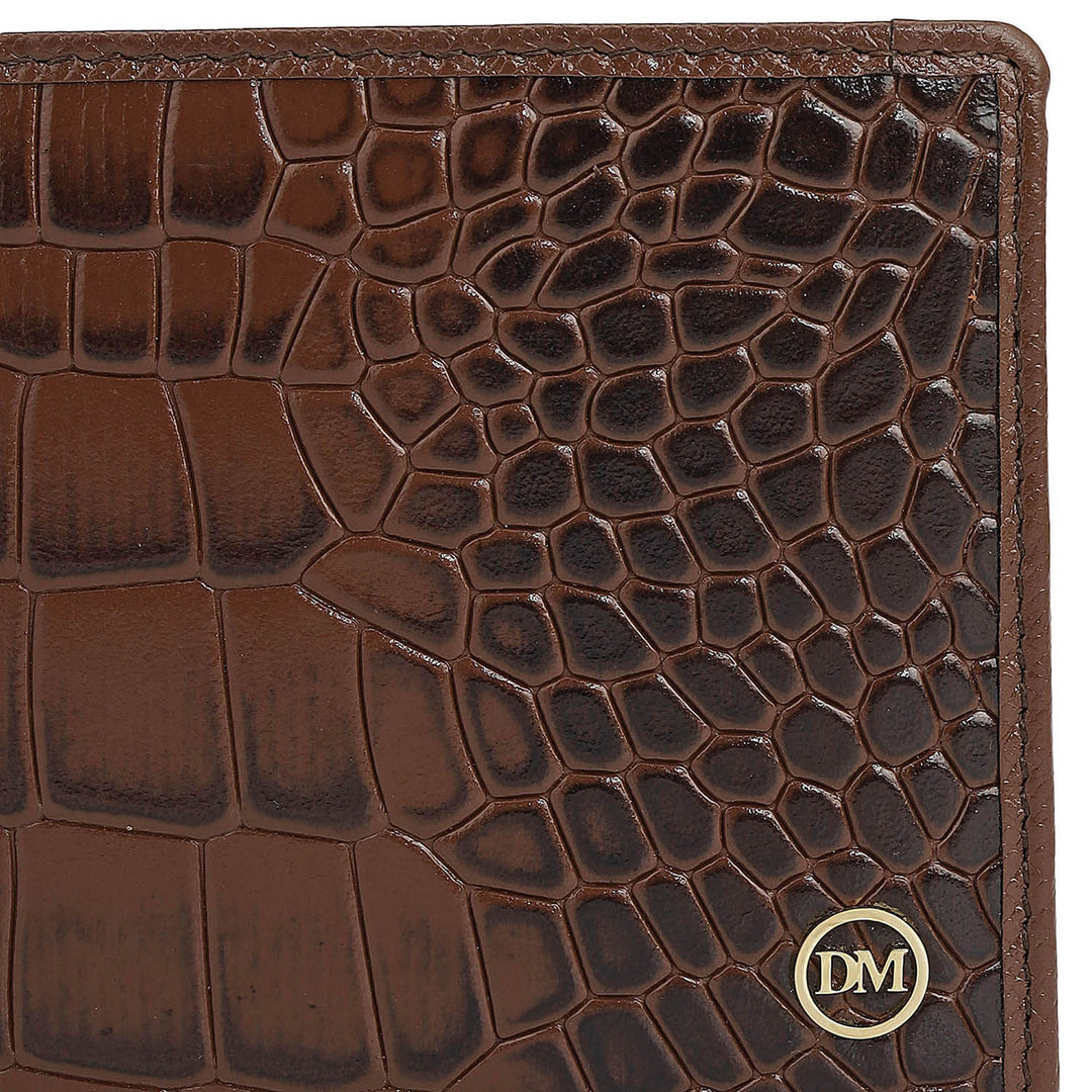 Walnut Bifold Leather Mens Wallet