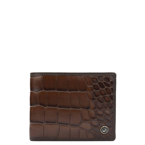 Da Milano Men's Leather Wallet - Brown Bifold