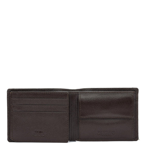 Da Milano Men's Leather Wallet - Brown Bifold