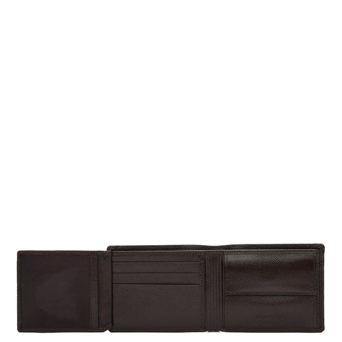 Da Milano Men's Leather Wallet - Brown Bifold