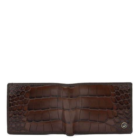 Da Milano Men's Leather Wallet - Brown Bifold