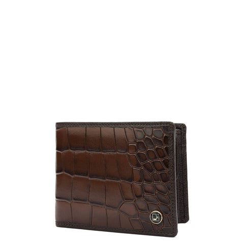 Da Milano Men's Leather Wallet - Brown Bifold