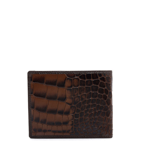 Da Milano Men's Leather Wallet - Brown Bifold