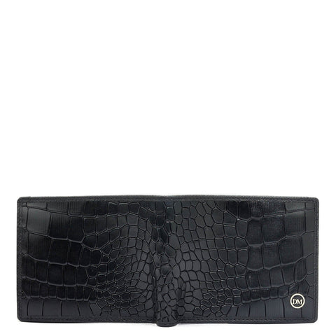 Black Bifold Leather Mens Wallet