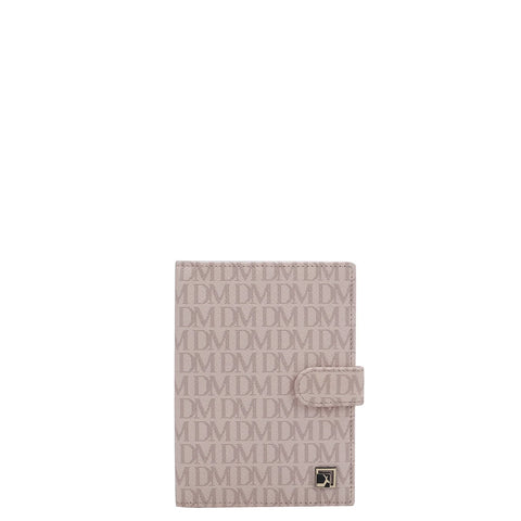 Monogram Leather Passport Case - Blush