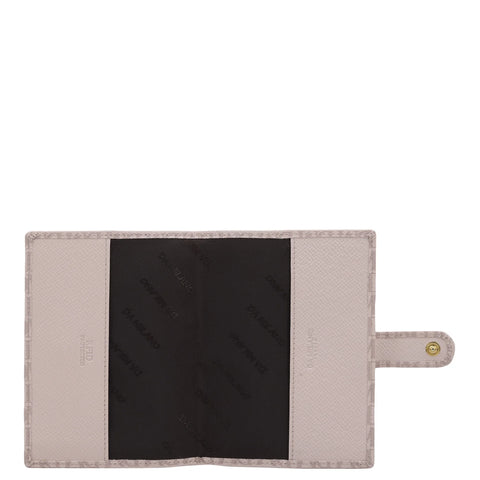 Monogram Leather Passport Case - Blush