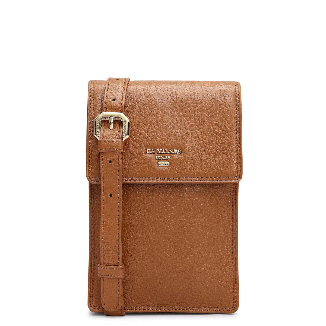 Wax Leather Passport Case - Caramel
