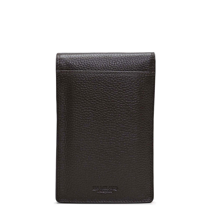 Wax Leather Passport Case - Chocolate