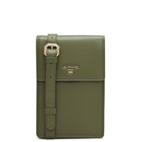 Wax Leather Passport Case - Fern