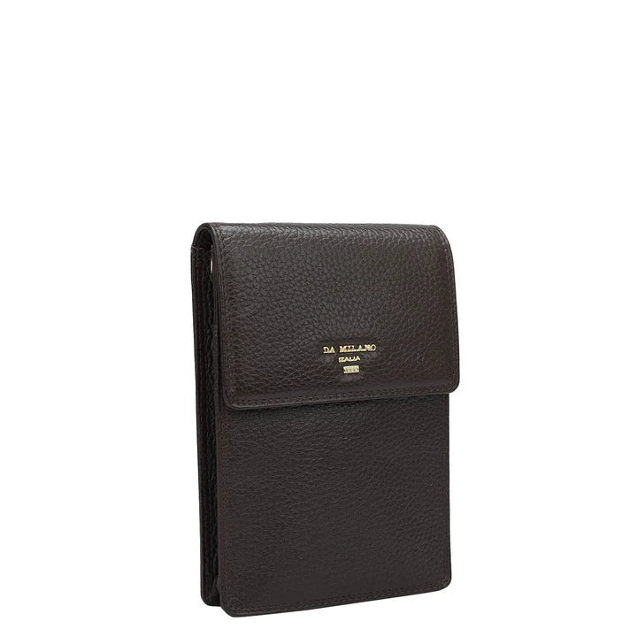 Wax Leather Passport Case - Chocolate