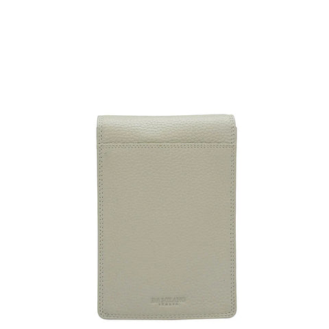 Wax Leather Passport Case - Khaki