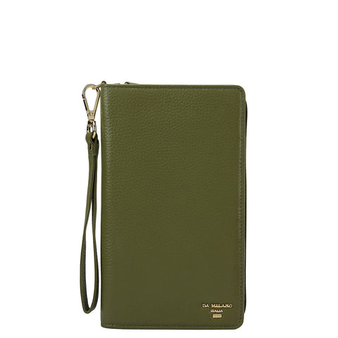 Wax Leather Passport Case - Fern