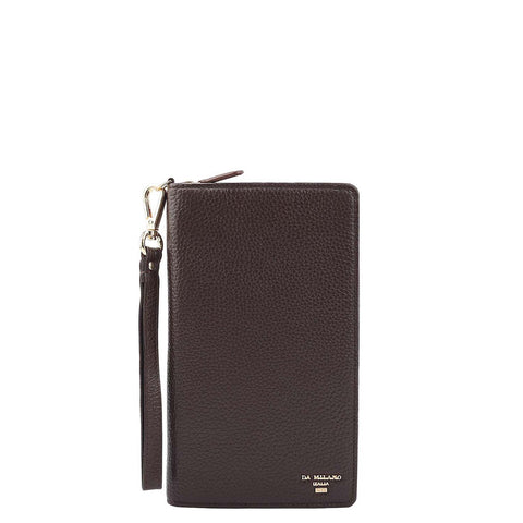 Wax Leather Passport Case - Chocolate
