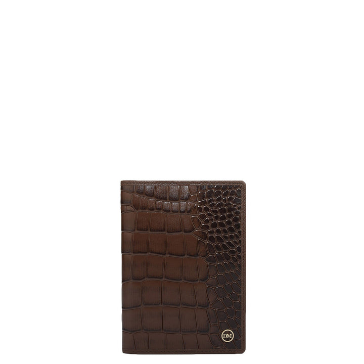 Croco Leather Passport Case - Date