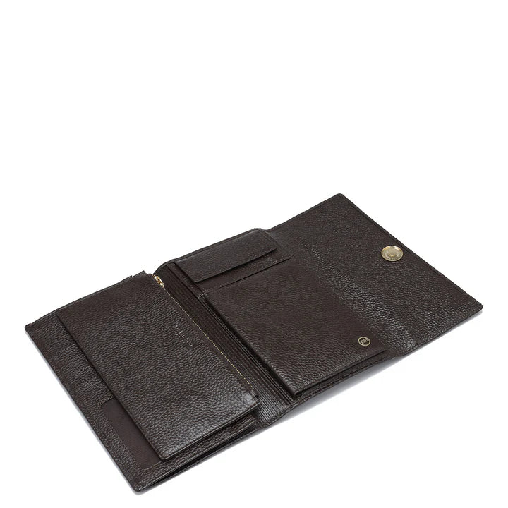 Wax Leather Passport Case - Chocolate