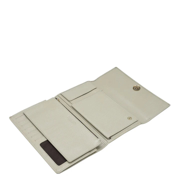 Wax Leather Passport Case - Khaki