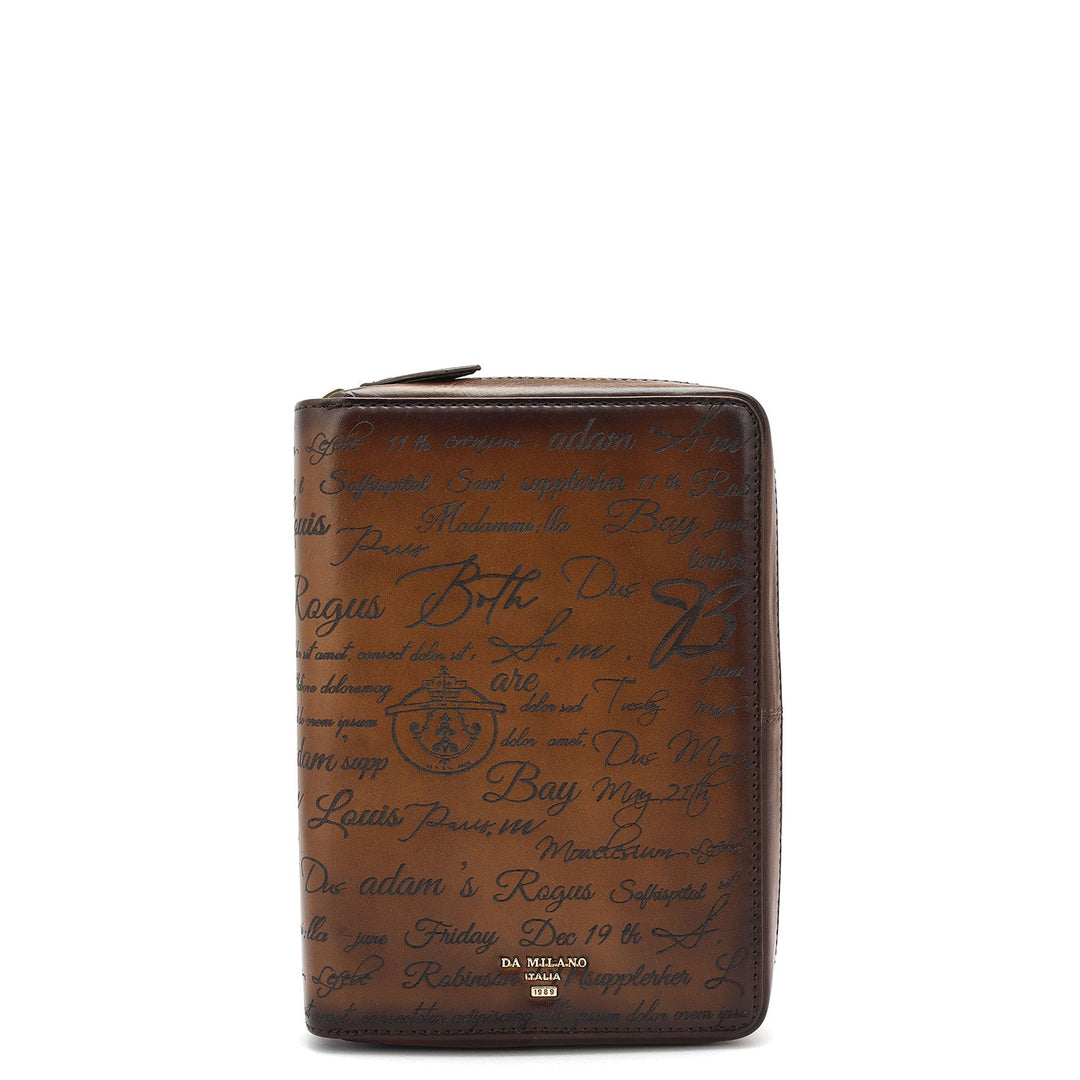 Signato Leather Passport Case - Cognac