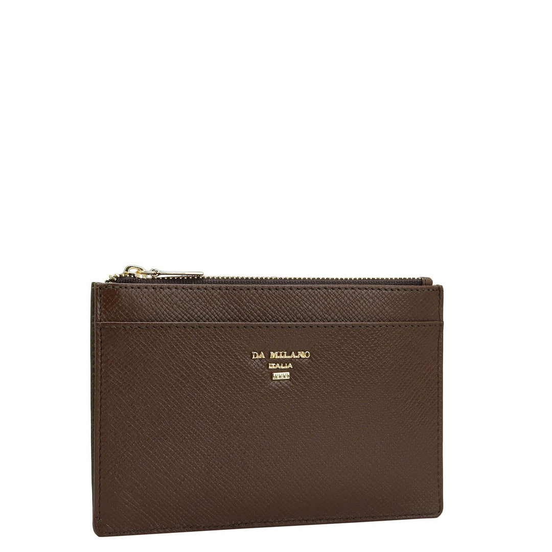 Franzy Leather Passport Case - Military Green & Date