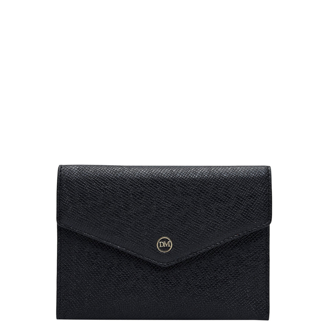 Franzy Leather Passport Case - Black