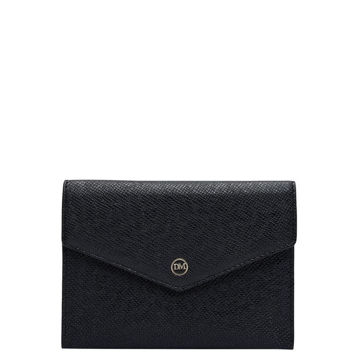 Franzy Leather Passport Case - Black