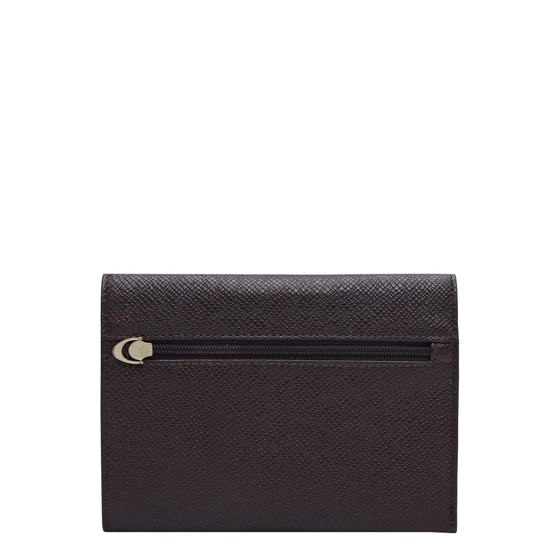 Franzy Leather Passport Case - Chocolate