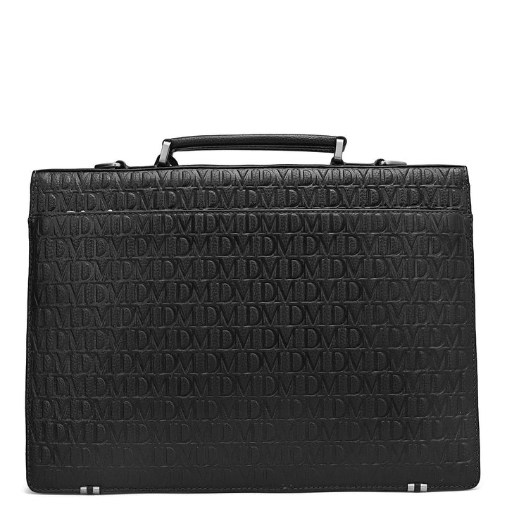 Monogram Leather Portfolio - Black