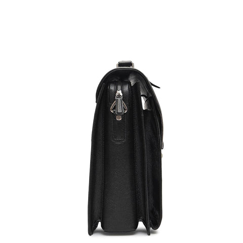 Croco Leather Portfolio - Black