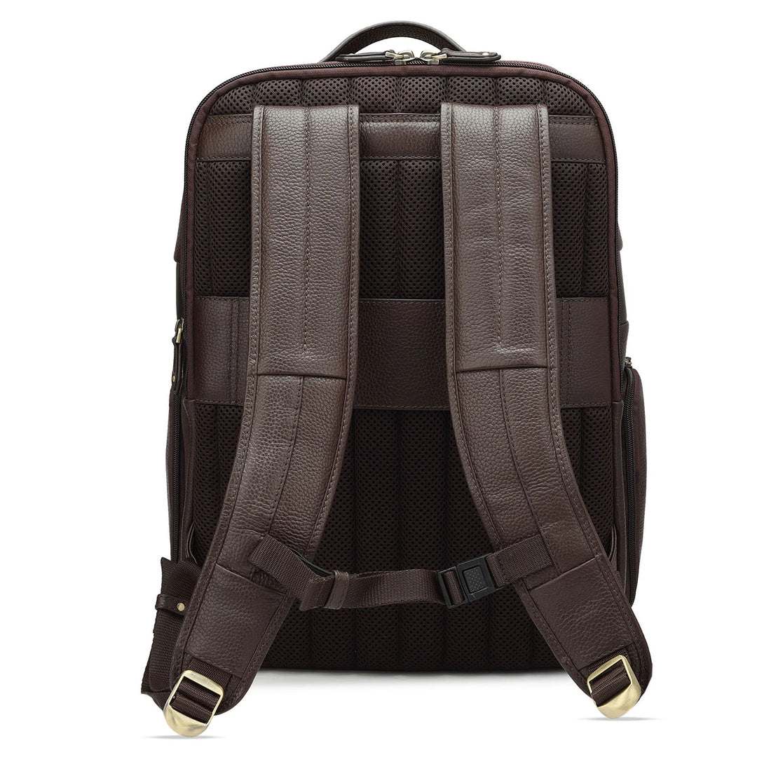 Wax Leather Backpack - Chocolate