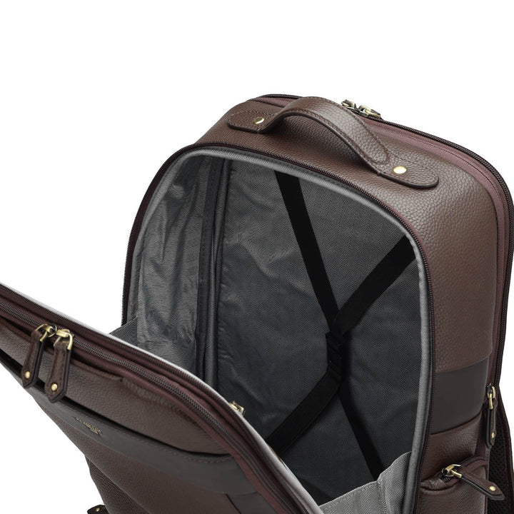 Wax Leather Backpack - Chocolate