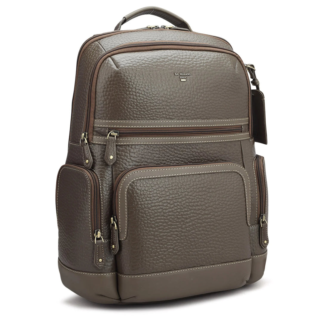 Bub Leather Backpack - Taupe