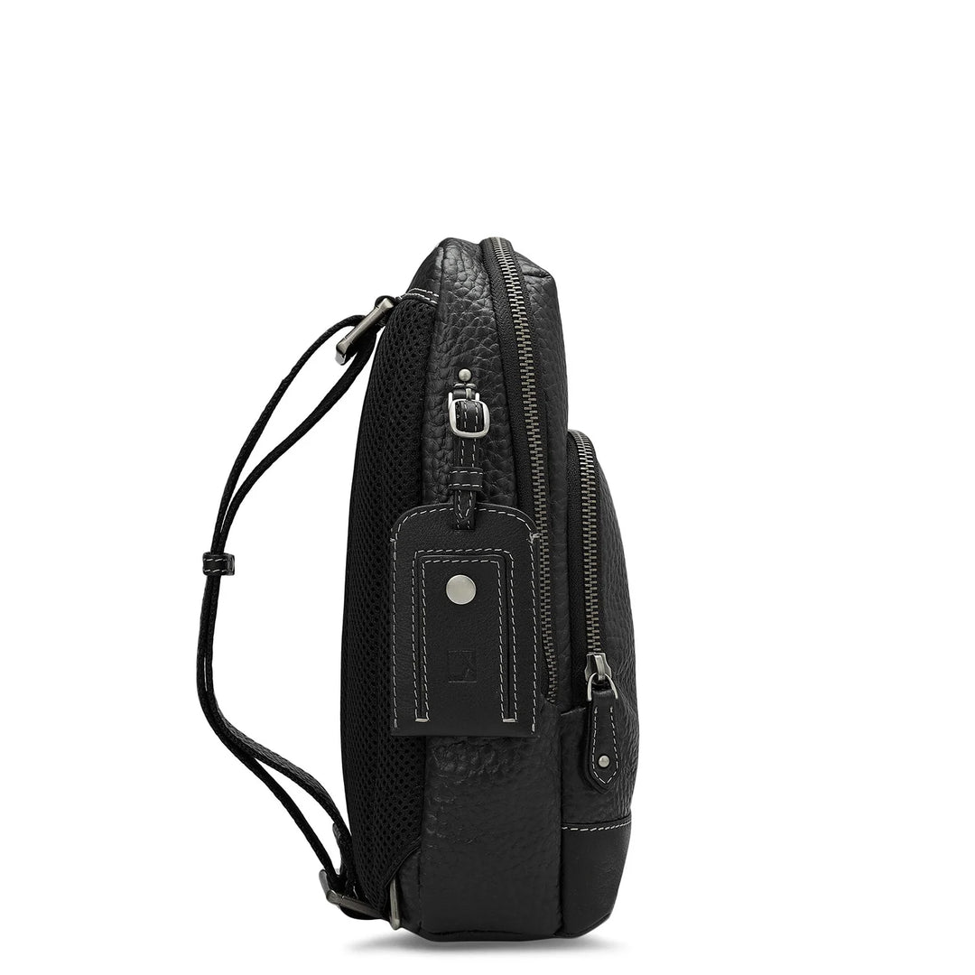 Bub Leather Crossbody - Black