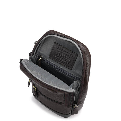 Wax Leather Backpack - Chocolate