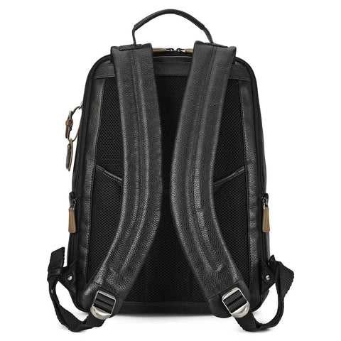 Wax Leather Backpack - Black
