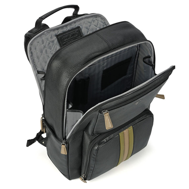 Wax Leather Backpack - Black