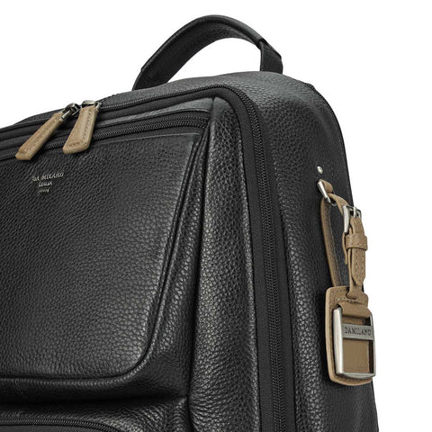 Wax Leather Backpack - Black