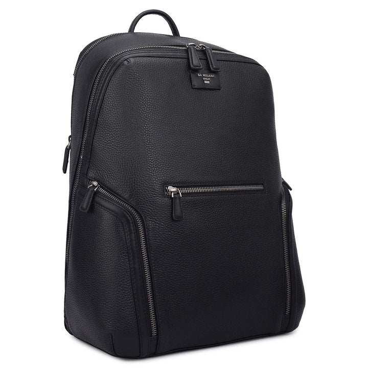 Wax Leather Backpack - Black