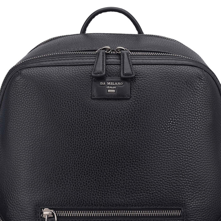 Wax Leather Backpack - Black