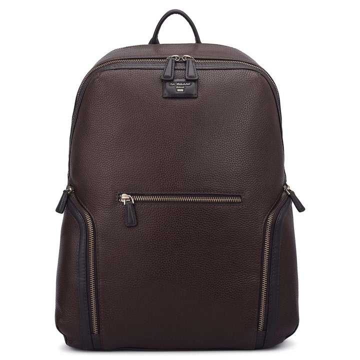 Wax Leather Backpack - Chocolate