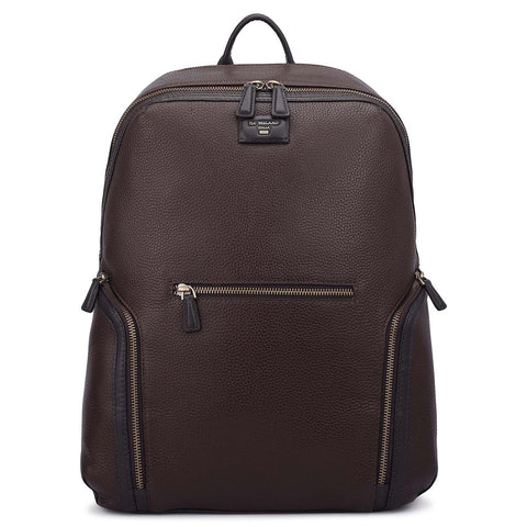 Wax Leather Backpack - Chocolate