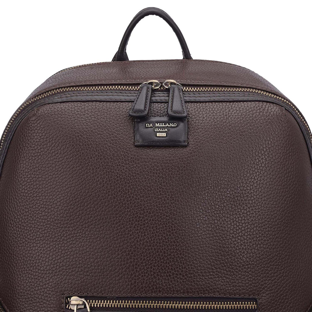 Wax Leather Backpack - Chocolate