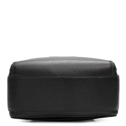 Croco Franzy Leather Backpack - Black